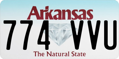 AR license plate 774VVU
