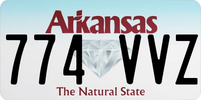 AR license plate 774VVZ