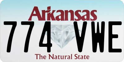 AR license plate 774VWE