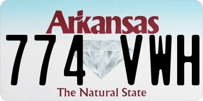 AR license plate 774VWH
