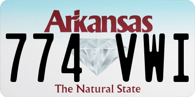 AR license plate 774VWI