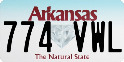 AR license plate 774VWL