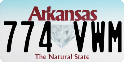 AR license plate 774VWM
