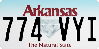 AR license plate 774VYI