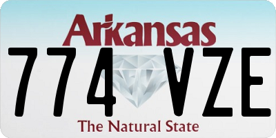 AR license plate 774VZE