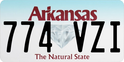 AR license plate 774VZI