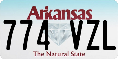 AR license plate 774VZL