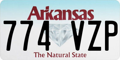 AR license plate 774VZP