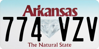 AR license plate 774VZV