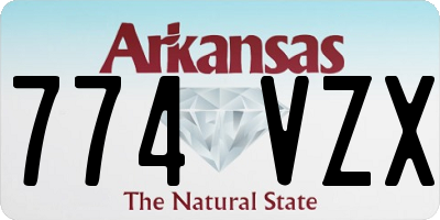 AR license plate 774VZX