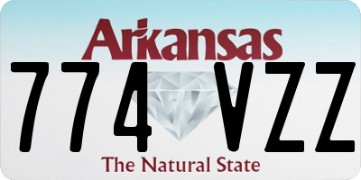 AR license plate 774VZZ