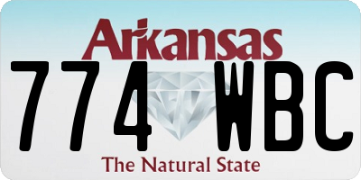 AR license plate 774WBC