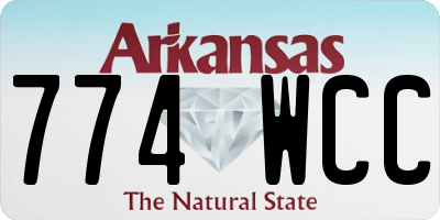 AR license plate 774WCC