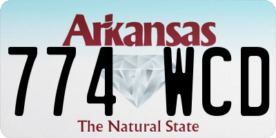 AR license plate 774WCD