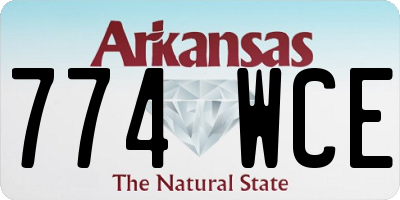 AR license plate 774WCE