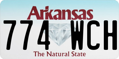 AR license plate 774WCH