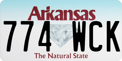 AR license plate 774WCK