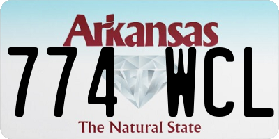 AR license plate 774WCL