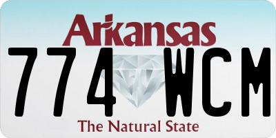 AR license plate 774WCM