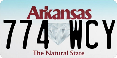 AR license plate 774WCY