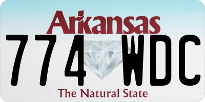 AR license plate 774WDC