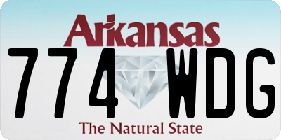 AR license plate 774WDG