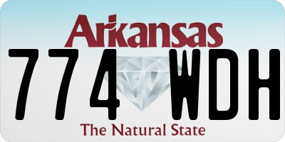 AR license plate 774WDH