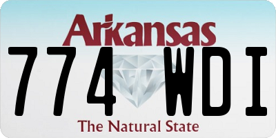 AR license plate 774WDI