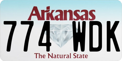 AR license plate 774WDK