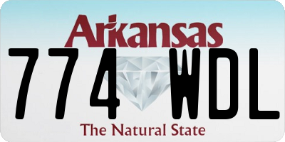 AR license plate 774WDL