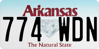 AR license plate 774WDN