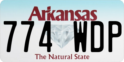 AR license plate 774WDP