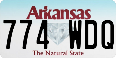 AR license plate 774WDQ