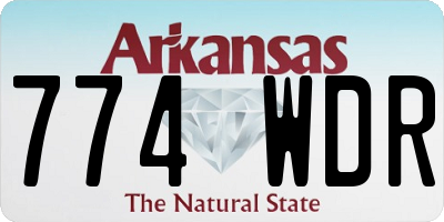AR license plate 774WDR