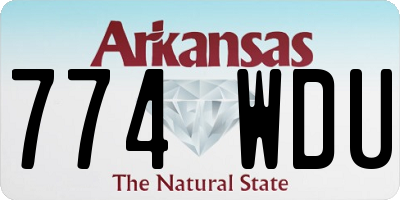 AR license plate 774WDU