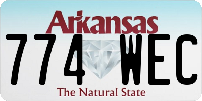 AR license plate 774WEC