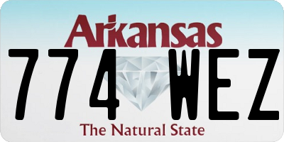 AR license plate 774WEZ