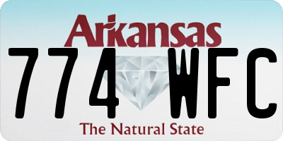 AR license plate 774WFC
