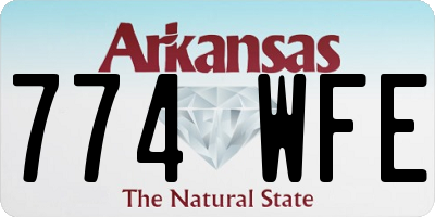 AR license plate 774WFE