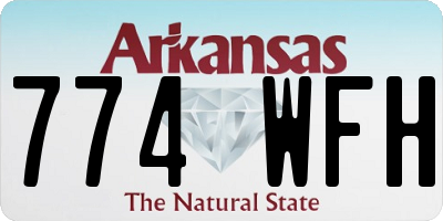 AR license plate 774WFH