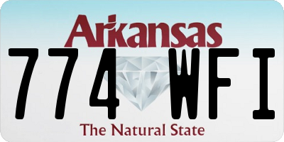 AR license plate 774WFI
