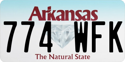 AR license plate 774WFK