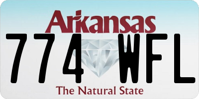 AR license plate 774WFL