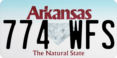 AR license plate 774WFS