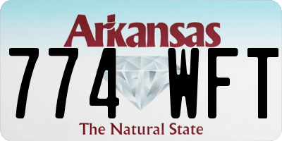 AR license plate 774WFT