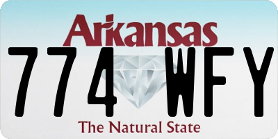 AR license plate 774WFY