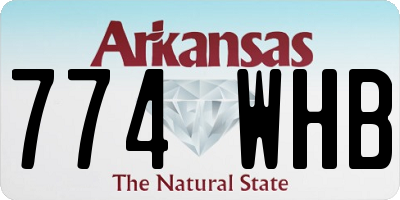 AR license plate 774WHB