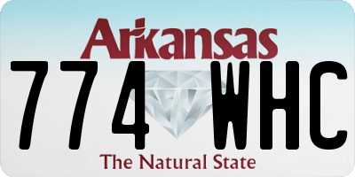 AR license plate 774WHC
