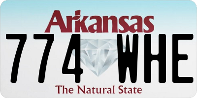 AR license plate 774WHE