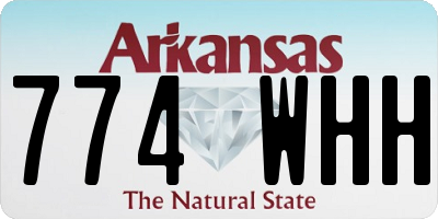 AR license plate 774WHH